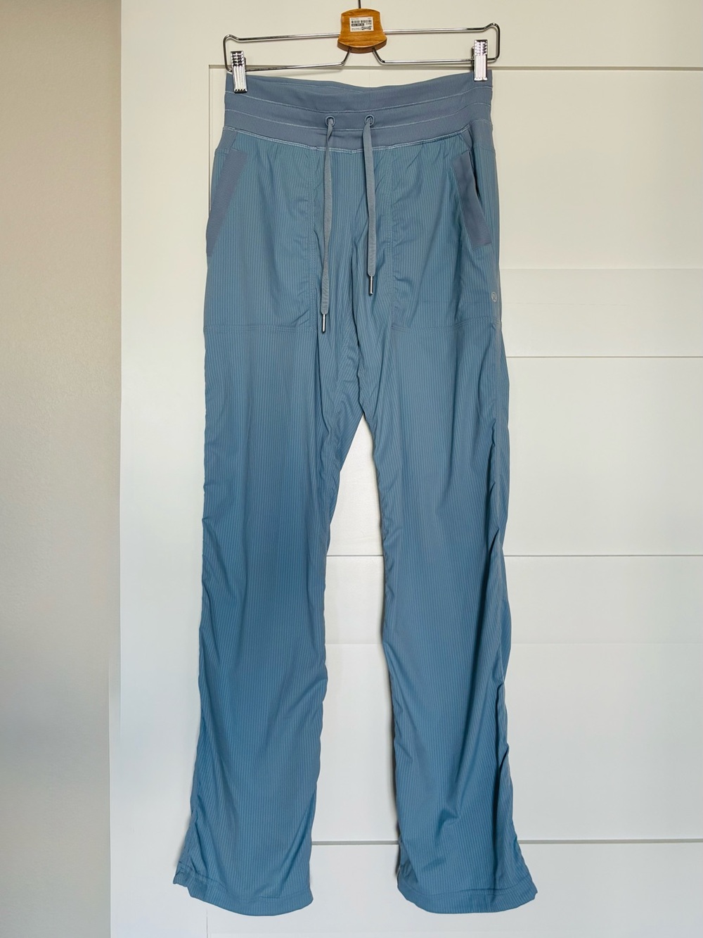 Lululemon 4 Blue Ribbed Drawstring Athletic Pants